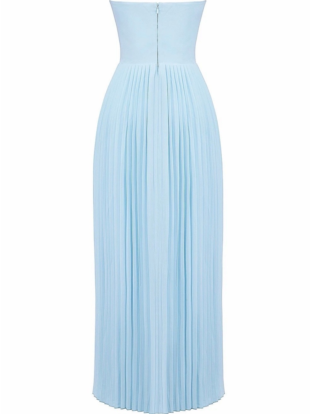 NWOT ‘Marcella' Ocean Blue Pleated Maxi Dress - Picture 4 of 8
